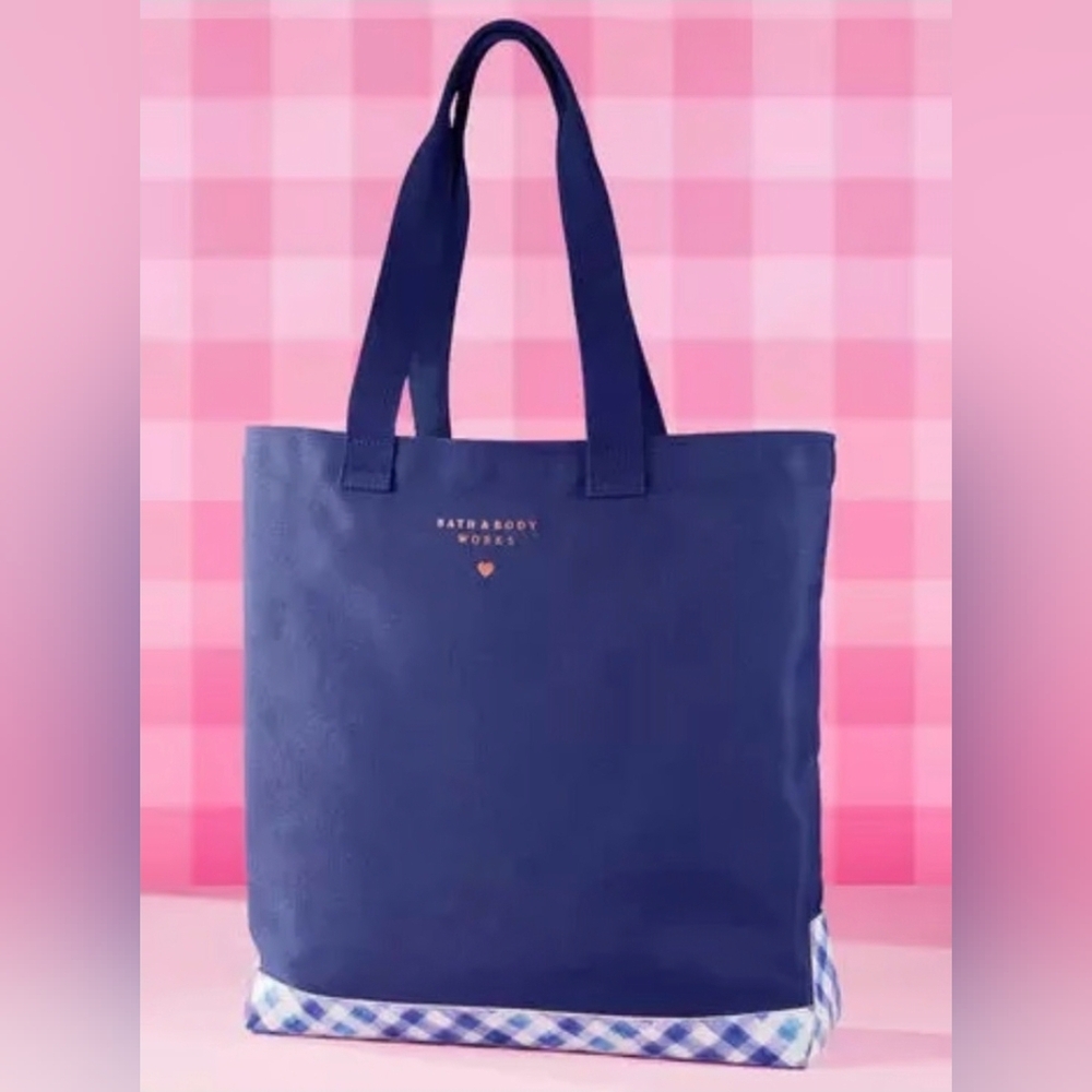 Bath and Body Works Limited Edition Gingham Tote